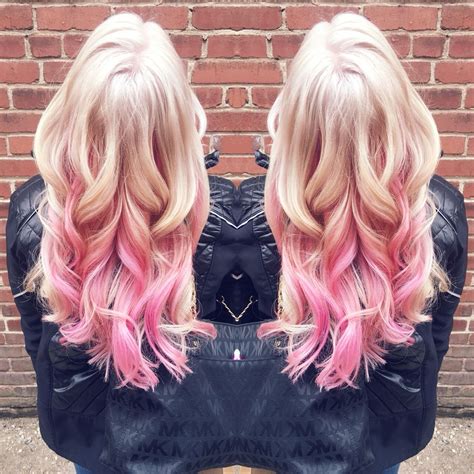 pink and blonde